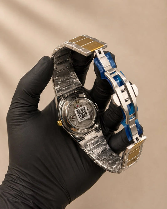 Semi-Automatic Men's Watch – Elegant Stainless Steel Design